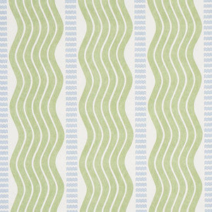 Sina Stripe Green 5012120 by Schumacher Designer Wallpaper