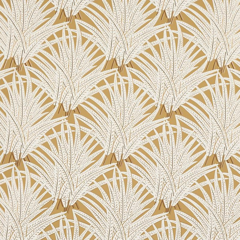 Zenada Gold 5012241 by Schumacher Designer Wallpaper Copacabana 9.0" - Swanky Fabrics -