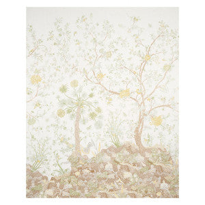 Amaltas Green & Yellow 5012332 by Schumacher Designer Wallpaper