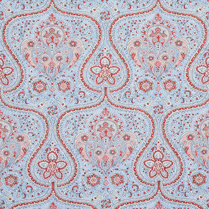 Paisley Court Chambray 5012271 by Schumacher Designer Wallpaper