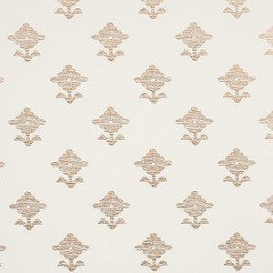 Rubia Ivory 5012221 by Schumacher Designer Wallpaper