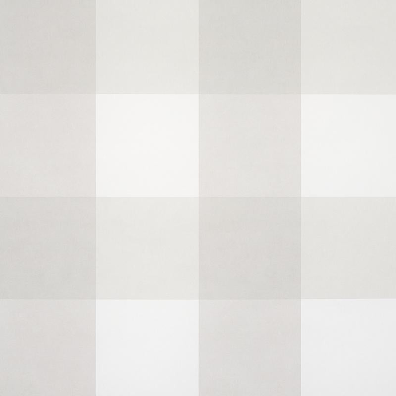 Willa Check Large Birch 5012358 by Schumacher Designer Wallpaper Plaid Wallcoverings 13.5" - Swanky Fabrics -