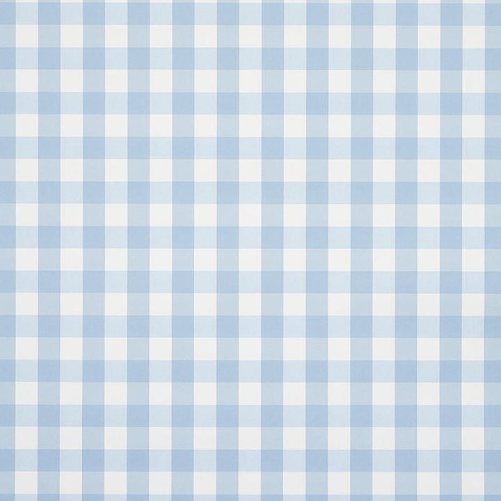 Willa Check Small Chambray 5012360 by Schumacher Designer Wallpaper Plaid Wallcoverings 2.0" - Swanky Fabrics -