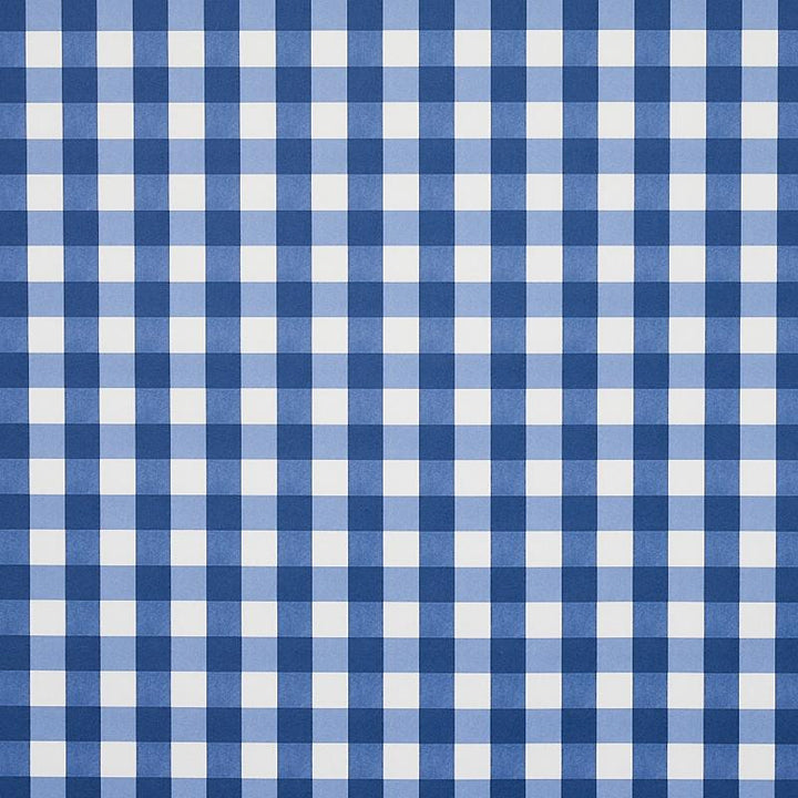 Willa Check Small Navy 5012361 by Schumacher Designer Wallpaper Plaid Wallcoverings 2.0" - Swanky Fabrics -