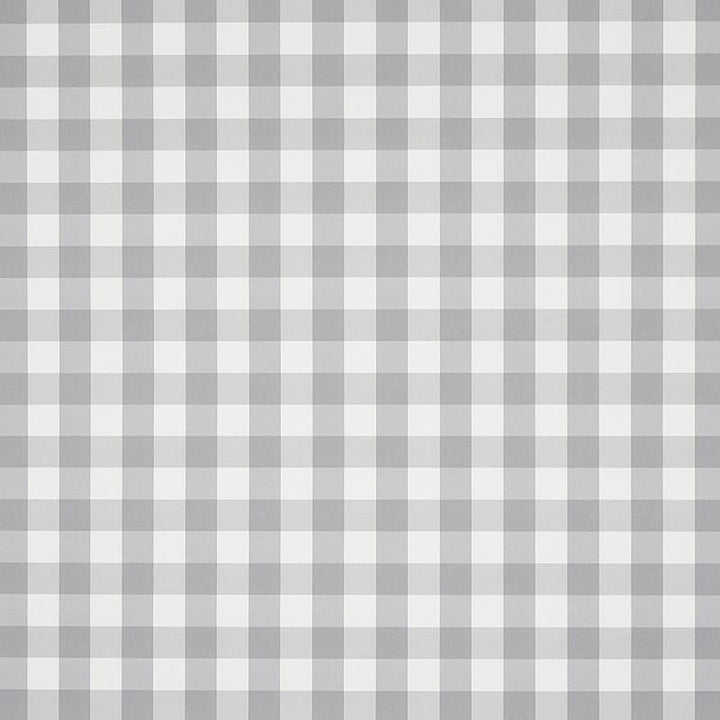 Willa Check Small Grey 5012367 by Schumacher Designer Wallpaper Plaid Wallcoverings 2.0" - Swanky Fabrics -
