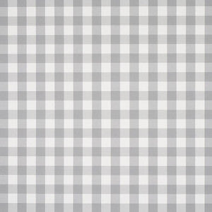 Willa Check Small Grey 5012367 by Schumacher Designer Wallpaper