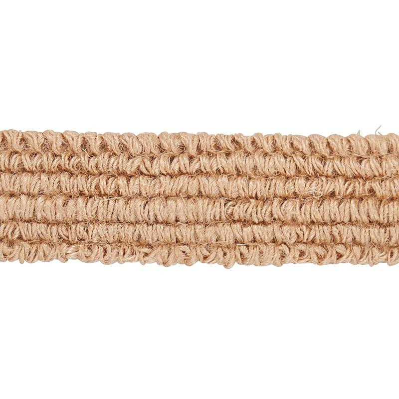 Barba Jute Tape Natural 80060 by Schumacher Designer Trim Copacabana - Swanky Fabrics -