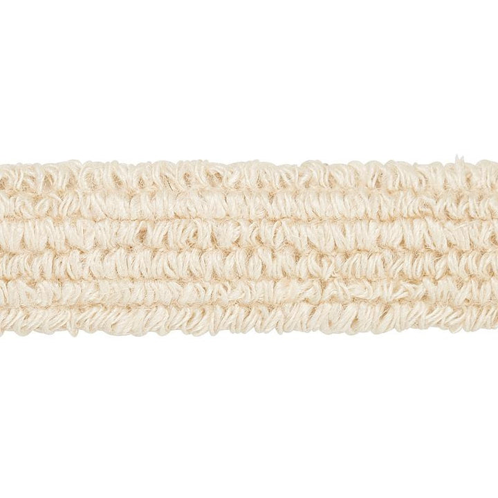 Barba Jute Tape Ivory 80061 by Schumacher Designer Trim Copacabana - Swanky Fabrics -