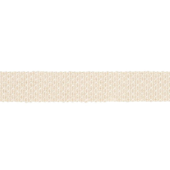 Duval Jute Tape Ivory 80070 by Schumacher Designer Trim Copacabana - Swanky Fabrics -