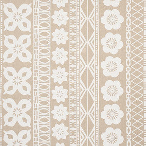 Mrs. Howell Natural 179870 by Schumacher Designer Fabric