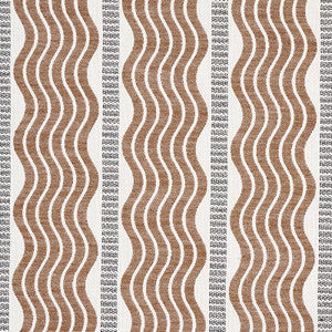 Sina Stripe Brown 79942 by Schumacher Designer Fabric