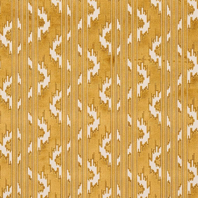 Murat Velvet Gold 80321 by Schumacher Designer Fabric East Meets West 13.5" - Swanky Fabrics -