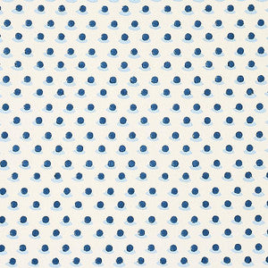 Berry Hand Block Print Indigo & Sky 179731 by Schumacher Designer Fabric