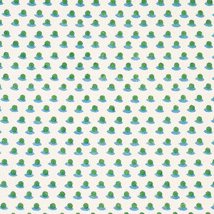 Berry Hand Block Print Grass & Sky 179732 by Schumacher Designer Fabric