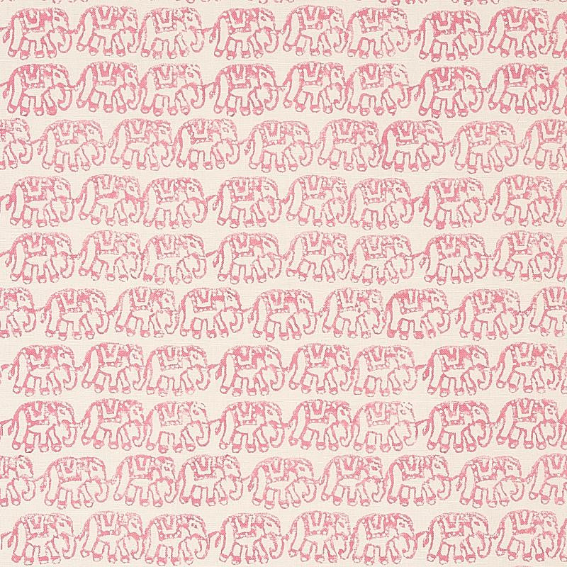 Ellies Hand Block Print Rose 179750 by Schumacher Designer Fabric Molly Mahon 4.88" - Swanky Fabrics -