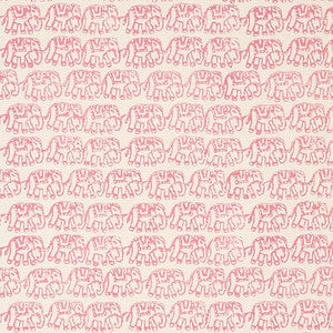 Ellies Hand Block Print Rose 179750 by Schumacher Designer Fabric