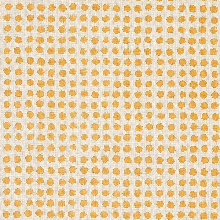 Seed Hand Block Print Mustard 179770 by Schumacher Designer Fabric Molly Mahon - Swanky Fabrics -