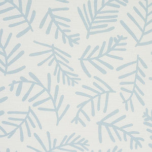 Tiah Cove Blue Leaf 179911 by Schumacher Designer Fabric