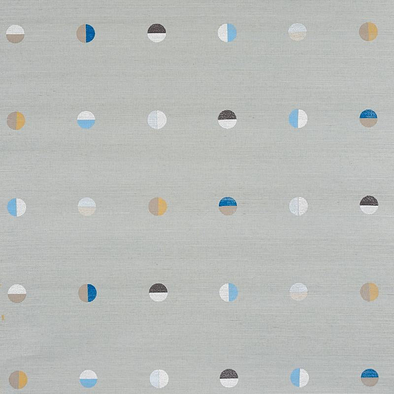 Joshua Tree Hand Printed Sisal Mineral 5012442 by Schumacher Designer Wallpaper Caroline Z Hurley 34.5" - Swanky Fabrics -