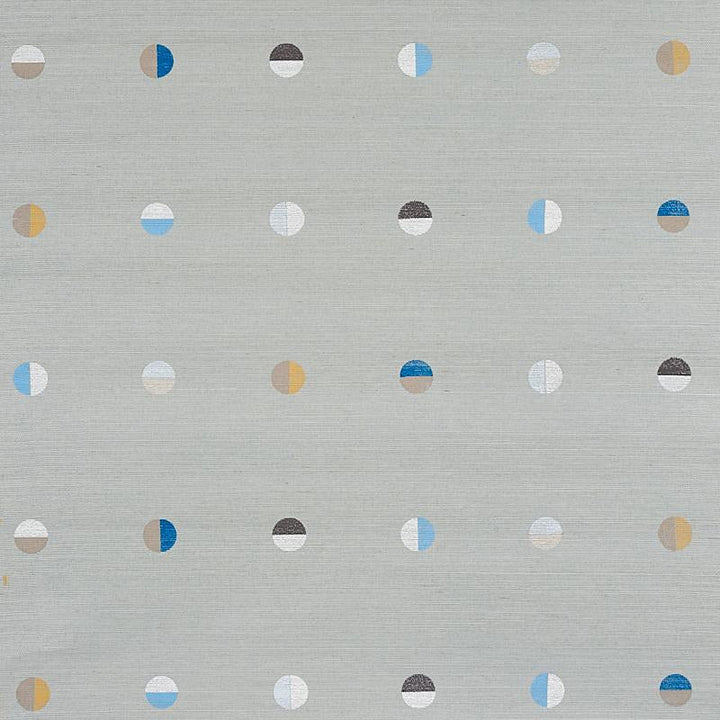 Joshua Tree Hand Printed Sisal Mineral 5012442 by Schumacher Designer Wallpaper Caroline Z Hurley 34.5" - Swanky Fabrics -