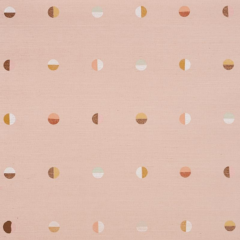 Joshua Tree Hand Printed Sisal Petal 5012443 by Schumacher Designer Wallpaper Caroline Z Hurley 34.5" - Swanky Fabrics -