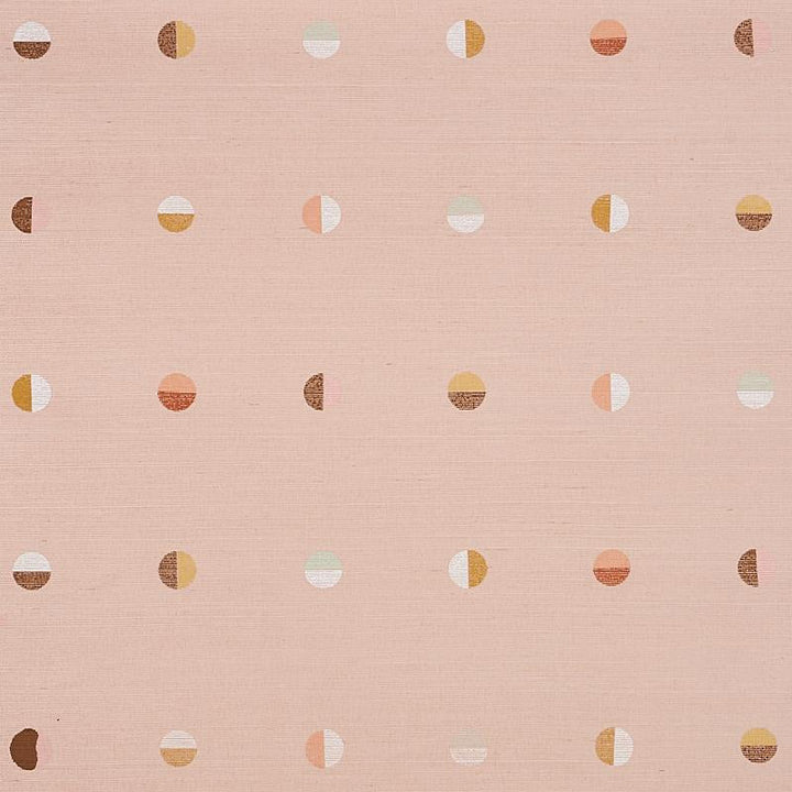 Joshua Tree Hand Printed Sisal Petal 5012443 by Schumacher Designer Wallpaper Caroline Z Hurley 34.5" - Swanky Fabrics -