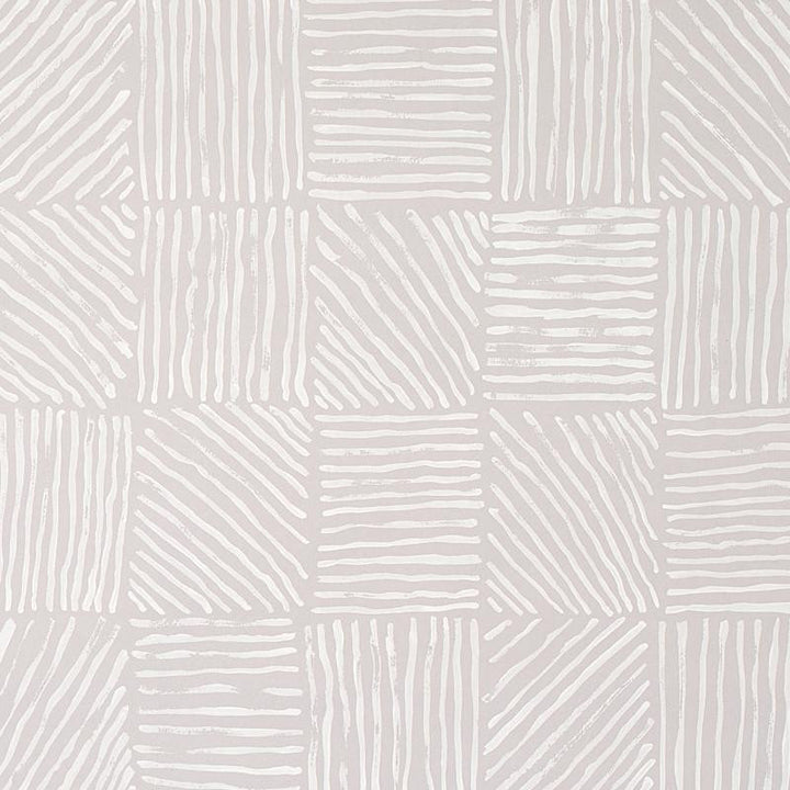 Katama Ivory On Stone 5012420 by Schumacher Designer Wallpaper Caroline Z Hurley 27.0" - Swanky Fabrics -