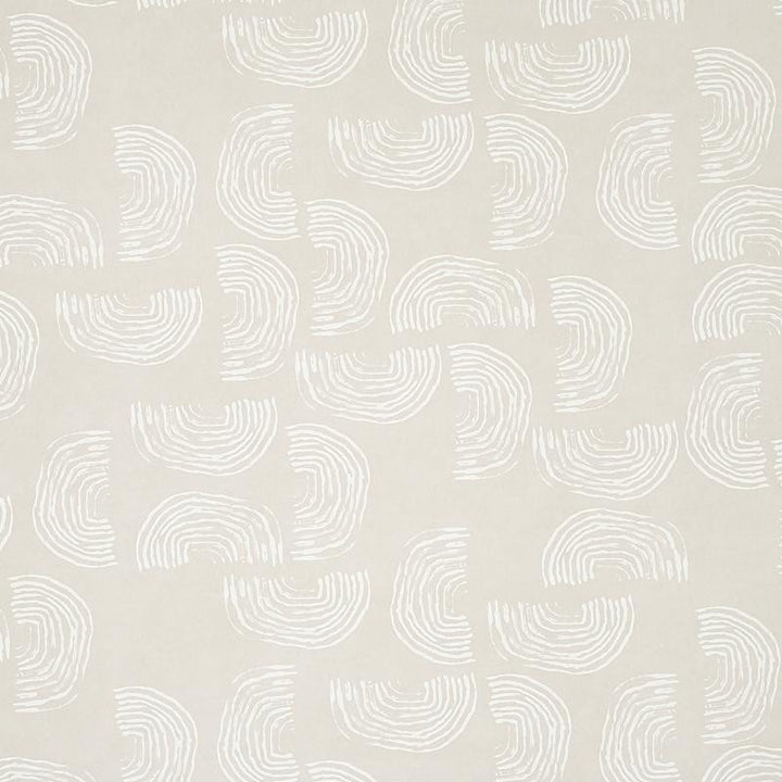 Quansoo Ivory On Neutral 5012401 by Schumacher Designer Wallpaper Caroline Z Hurley 52.0" - Swanky Fabrics -