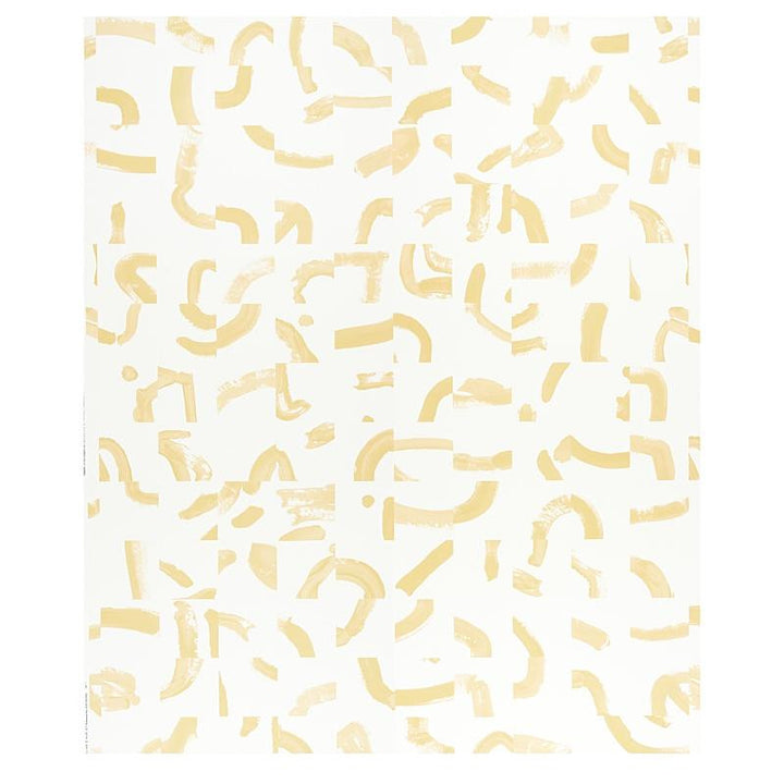Sepiessa Yellow 5009493 by Schumacher Designer Wallpaper Caroline Z Hurley 100.0" - Swanky Fabrics -