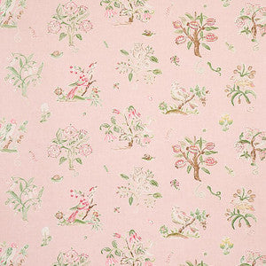 Magical Menagerie Blush 176754 by Schumacher Designer Fabric