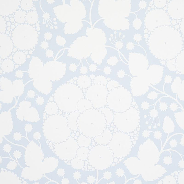 Marianne Sky 5010723 by Schumacher Designer Wallpaper Flight Of Fancy 27.0" - Swanky Fabrics -