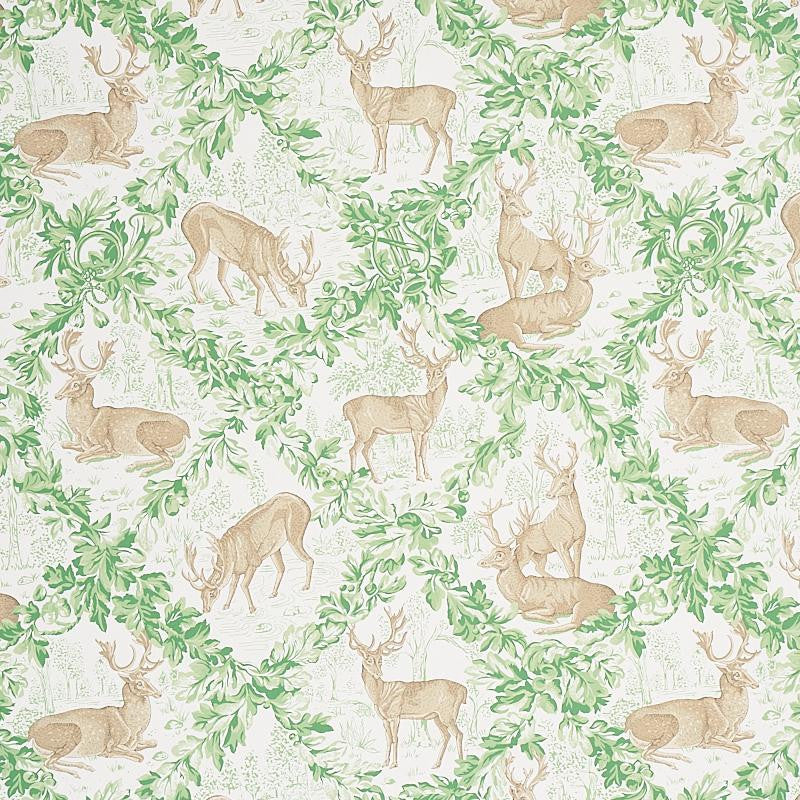 Woburn Meadow Forest 5012731 by Schumacher Designer Wallpaper Luxe Lodge 27.0" - Swanky Fabrics -