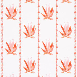 Agave Stripe Grapefruit 5012682 by Schumacher Designer Wallpaper