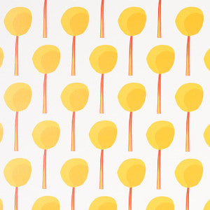 Topiary Marigold 5012700 by Schumacher Designer Wallpaper