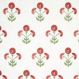 Saranda Flower Cardinal 5012410 by Schumacher Designer Wallpaper