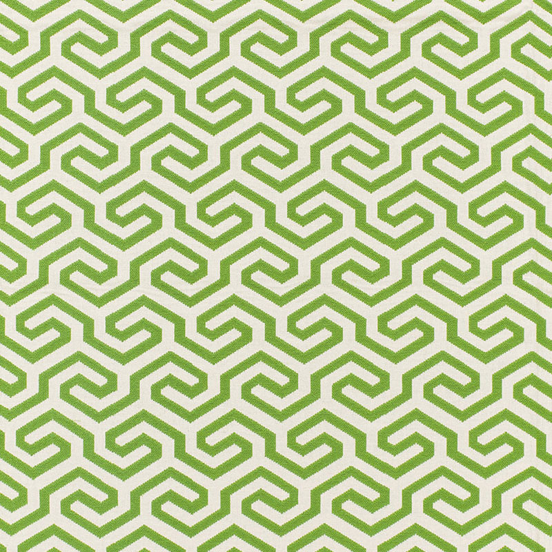 Ming Fret Grass 66883 by Schumacher Designer Fabric CHROMA SP14 See Sample FRANCE MEDIUM DUTY </p><p>Repeat: Horizontal: 4 1/8" (10CM) and Vertical: 5 1/2" (14CM) 50" WIDE (127CM) - Swanky Fabrics -