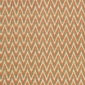 Adari Cotton Ikat Sienna 66940 by Schumacher Designer Fabric