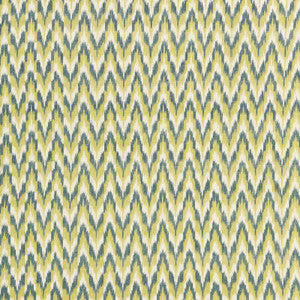 Adari Cotton Ikat Citron 66942 by Schumacher Designer Fabric