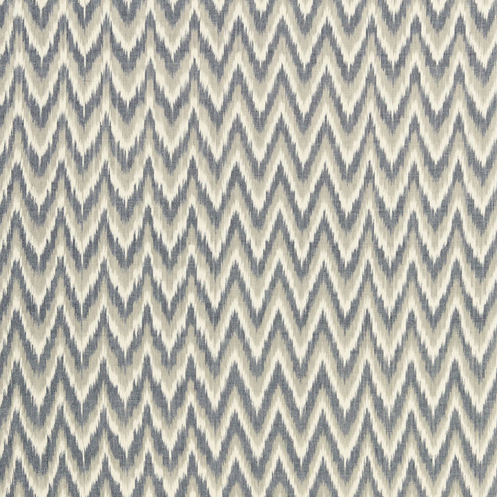 Adari Cotton Ikat Stone 66943 by Schumacher Designer Fabric CHROMA See Sample INDIA LIGHT DUTY </p><p>Repeat: Horizontal: 2 3/8" (6CM) and Vertical: 2 1/2" (6CM) 52" WIDE (132CM) - Swanky Fabrics -