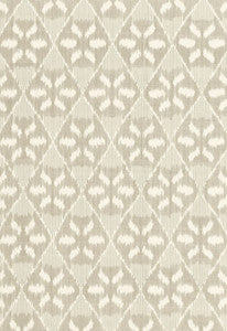 Darjeeling Cotton Ikat Stone 66964 by Schumacher Designer Fabric