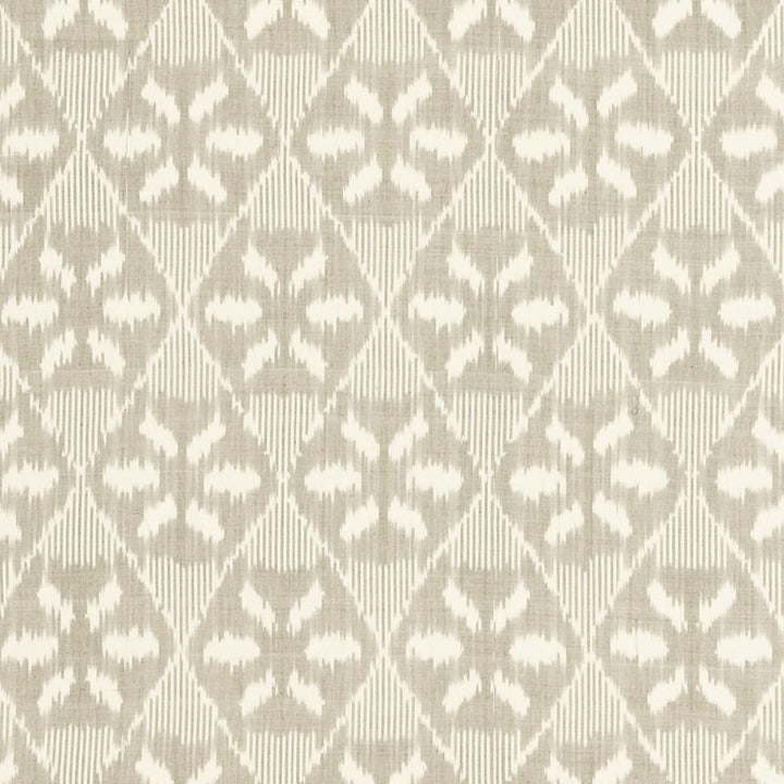 Darjeeling Cotton Ikat Stone 66964 by Schumacher Designer Fabric CHROMA See Sample INDIA LIGHT DUTY </p><p>Repeat: Horizontal: 6 5/8" (17CM) and Vertical: 11" (28CM) 52" WIDE (132CM) - Swanky Fabrics -