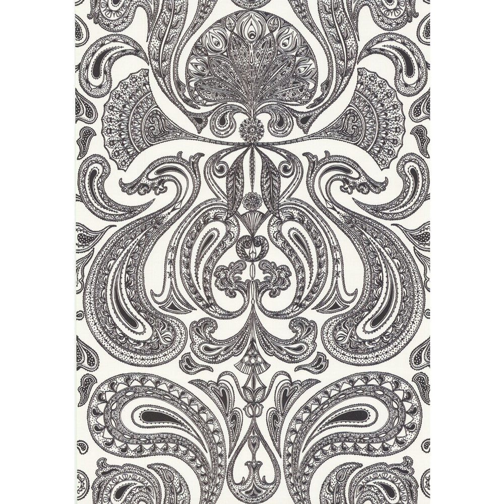 Malabar White/B by Cole & Son Designer Wallcovering COLE & SON NEW CONTEMPORARY PAPER - 100% United Kingdom - Horizontal: 0 and Vertical: 28.5 20.5 - Swanky Fabrics -