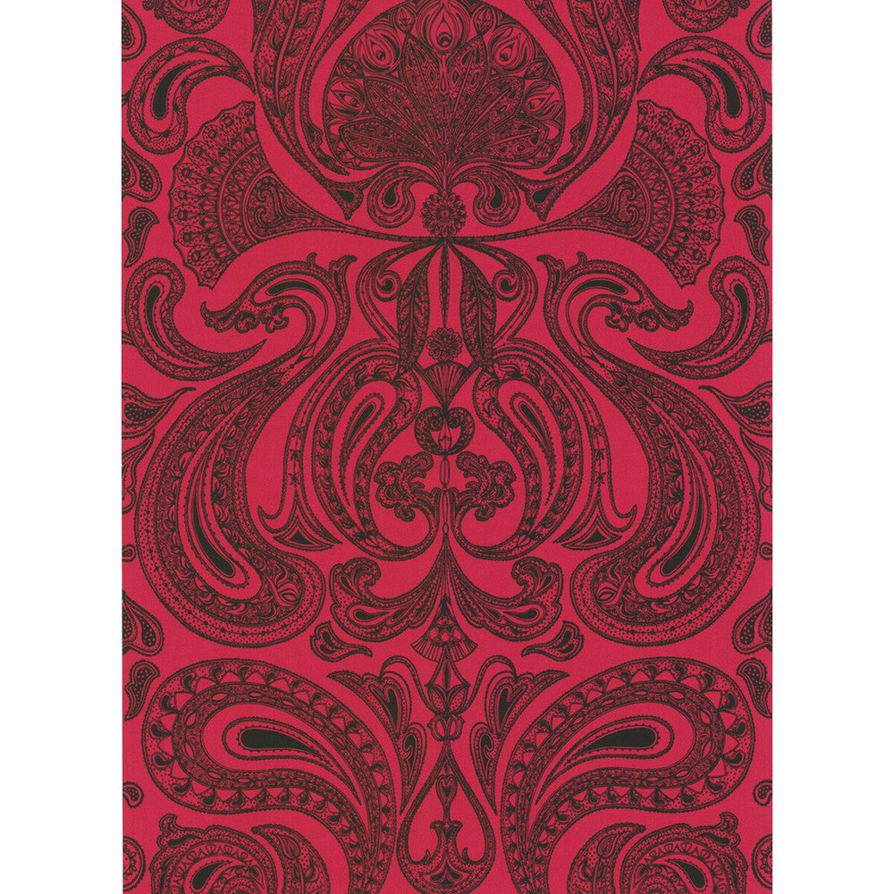 Malabar Red/Bla by Cole & Son Designer Wallcovering COLE & SON NEW CONTEMPORARY PAPER - 100% United Kingdom Horizontal: 0 and Vertical: 28.5 20.5 - Swanky Fabrics -