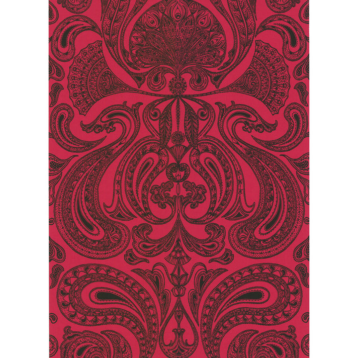 Malabar Red/Bla by Cole & Son Designer Wallcovering COLE & SON NEW CONTEMPORARY PAPER - 100% United Kingdom Horizontal: 0 and Vertical: 28.5 20.5 - Swanky Fabrics -