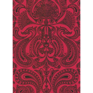 Malabar Red/Bla by Cole & Son Designer Wallcovering