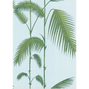 Palm Leaves Pale Bl by Cole & Son Designer Wallcovering