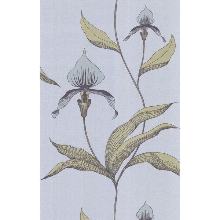 Orchid Blue Gr by Cole & Son Designer Wallcovering COLE & SON NEW CONTEMPORARY PAPER - 100% United Kingdom Horizontal: 0 and Vertical: 28.5 20.5 - Swanky Fabrics -