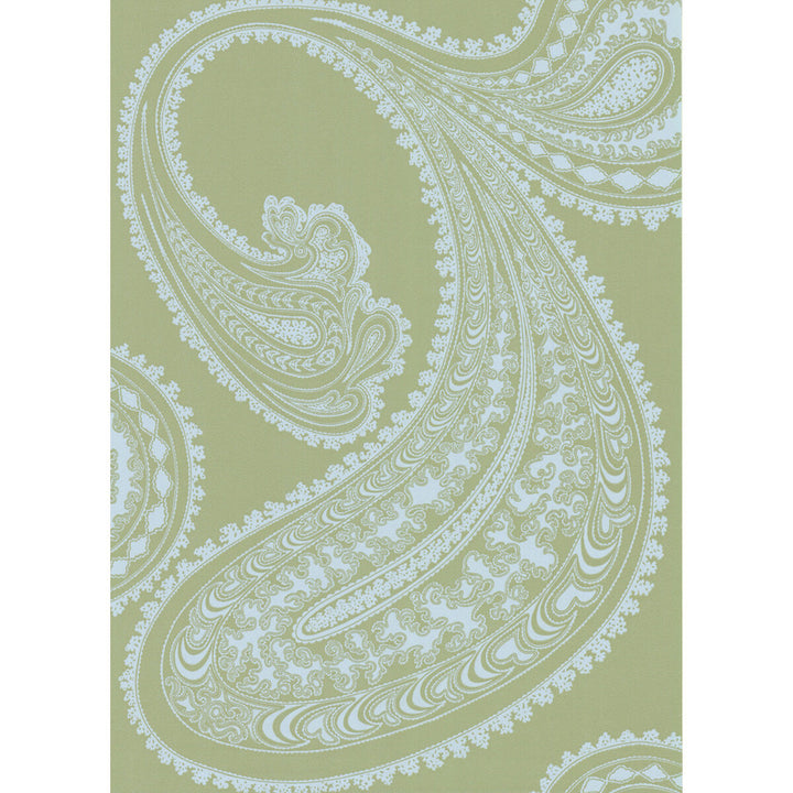 Rajapur Pale Bl/Gn by Cole & Son Designer Wallcovering COLE & SON NEW CONTEMPORARY PAPER - 100% United Kingdom Horizontal: 0 and Vertical: 28.5 20.5 - Swanky Fabrics -