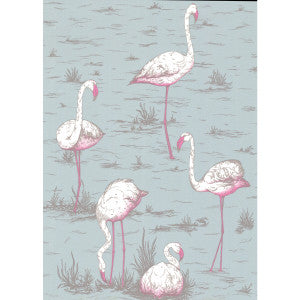Flamingos Oale Bl by Cole & Son Designer Wallcovering