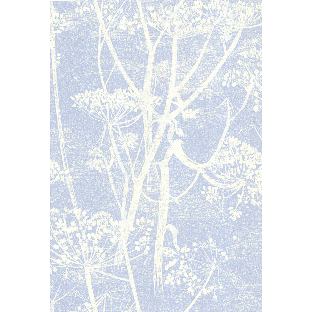 Cow Parsley White/Blu by Cole & Son Designer Wallcovering COLE & SON NEW CONTEMPORARY PAPER - 100% United Kingdom Horizontal: 0 and Vertical: 30 21 - Swanky Fabrics -